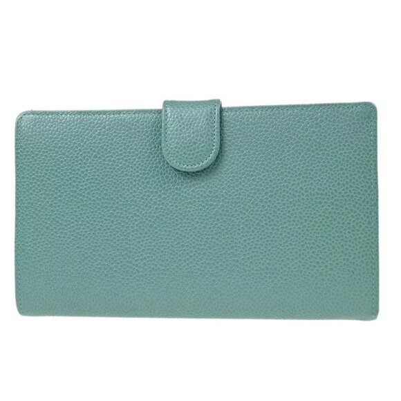 Chanel Green Calfskin Long Wallet - Picture 2 of 15